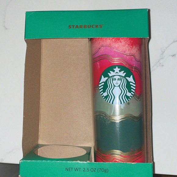 STARBUCKS Limited Edition Travel Tumble Mug Coffee water 16oz Holiday NEW - Picture 11 of 12